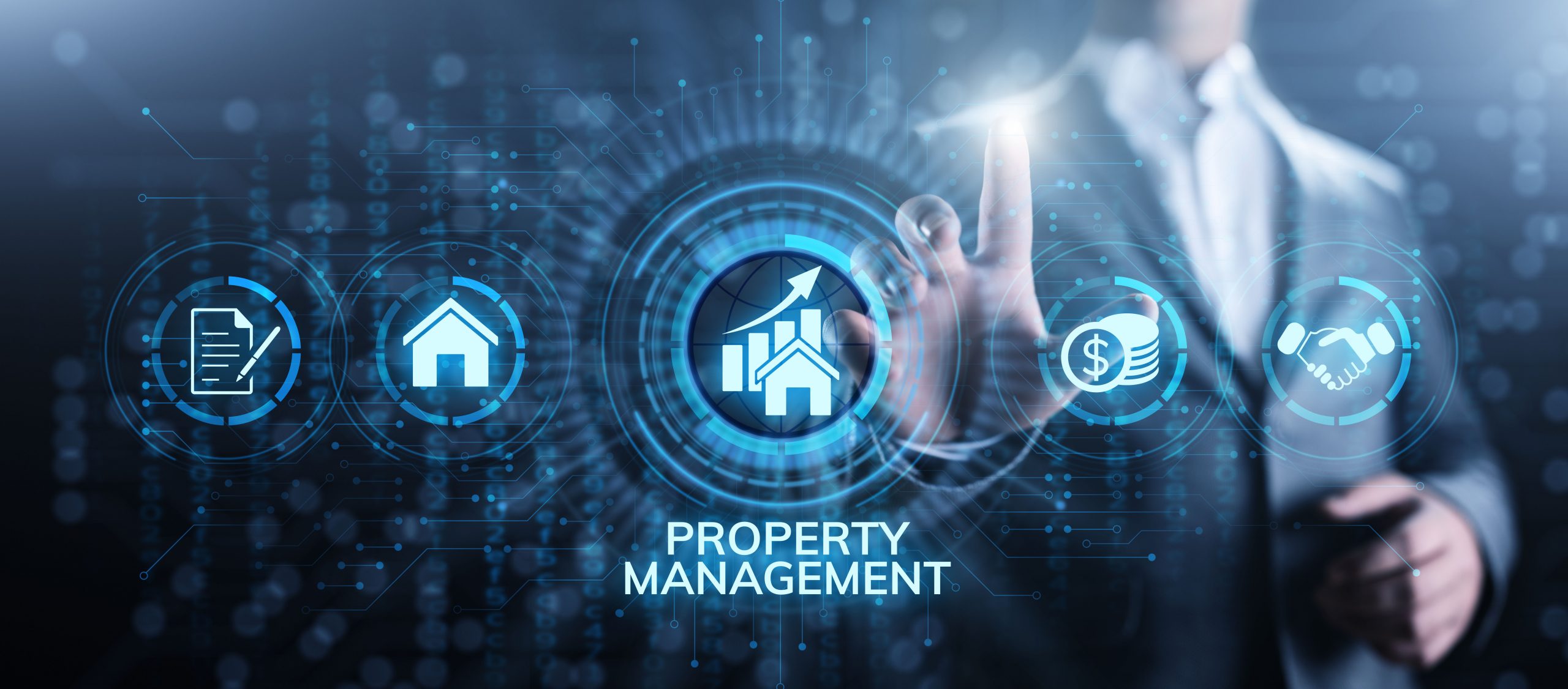 Property management Is the operation, control, and oversight of real estate. Business concept